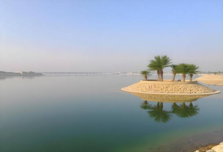 Tranquil Moments at Modon Lake, Dammam